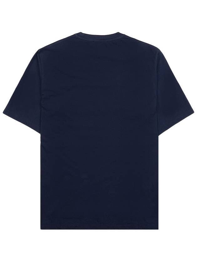 Vibrant Fox Head Easy Short Sleeve T-Shirt Navy - MAISON KITSUNE - BALAAN 3