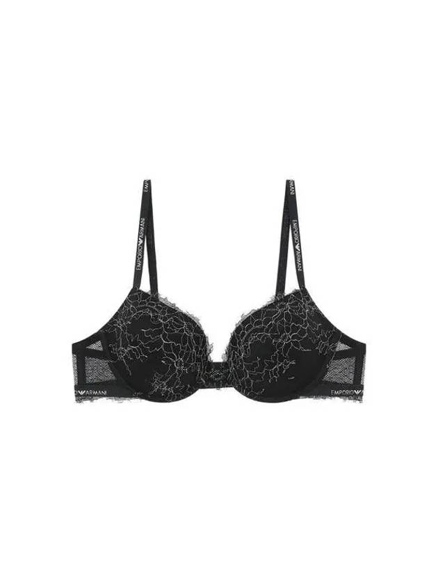 UNDERWEAR Women s Metal Flower Pattern Push up Bra Black 270016 - EMPORIO ARMANI - BALAAN 1