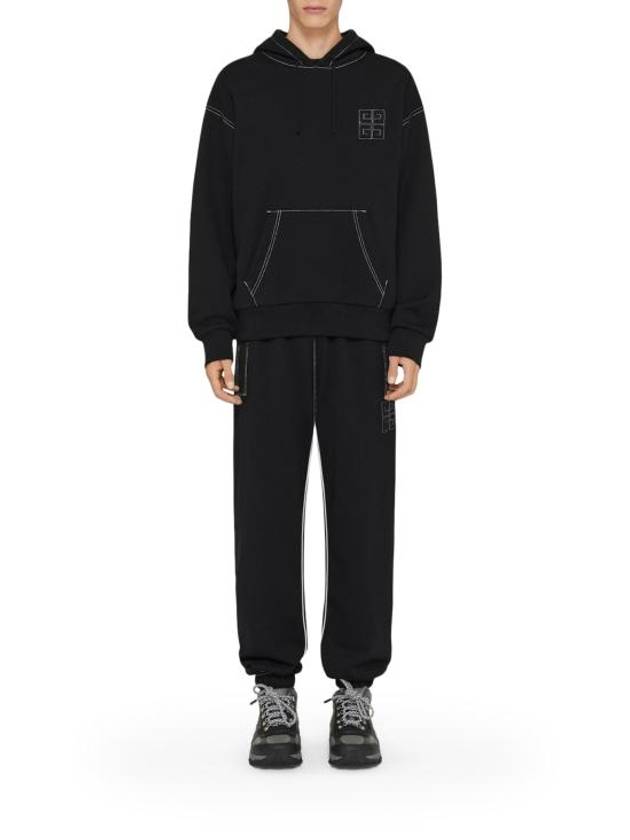 4G Fleece Hoodie Black - GIVENCHY - BALAAN 3