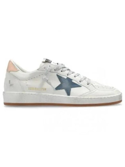 Ballstar Leather Low Top Sneakers Smoke Blue White - GOLDEN GOOSE - BALAAN 2