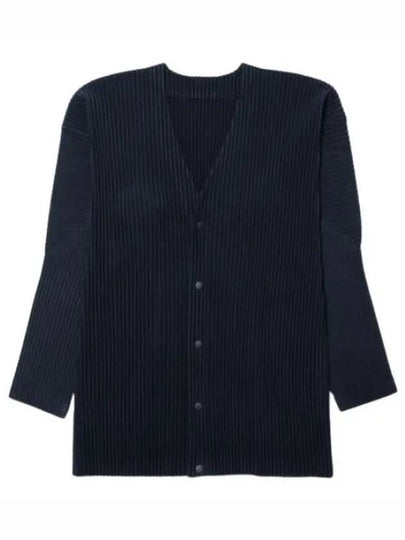 Pleated Cardigan Navy - ISSEY MIYAKE - BALAAN 2