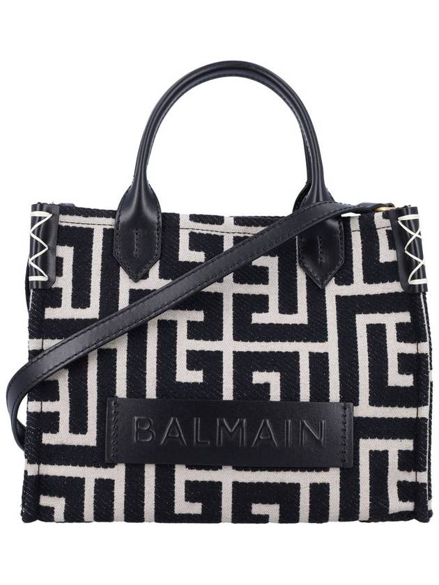 Balmain B-Army Monogrammed Jacquard And Leather Tote Bag - BALMAIN - BALAAN 1