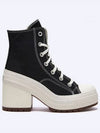 Women Chuck 70 Deluxe Heel High Top Sneakers Black - CONVERSE - BALAAN 2