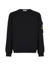 Waffen Patch Zipper Pocket Sweatshirt Black - STONE ISLAND - BALAAN 2