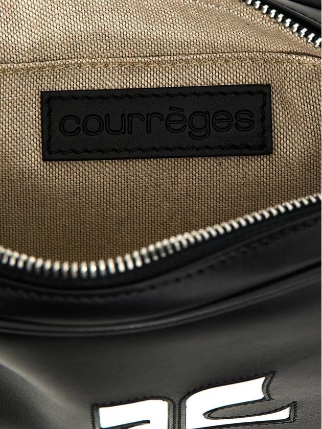 Camera Slim Leather Shoulder Bag Black - COURREGES - BALAAN 5