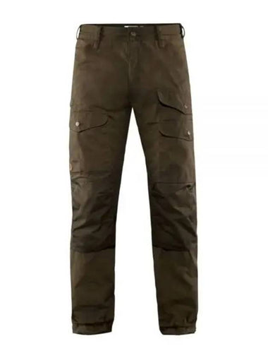 Men's Long Vidda Pro Ventilated Track Pants Dark Olive - FJALL RAVEN - BALAAN 1