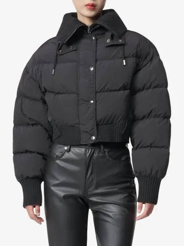 La Doudoune Caraco Ribbed Puffer Crop Padded Jacket Black - JACQUEMUS - BALAAN 2