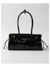 Medium Naplak  Patent Leather Tote Bag Black - PRADA - BALAAN 2