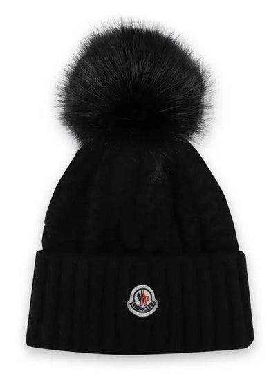 Foam Knit Beanie Black 3B00029 M4506 999 - MONCLER - BALAAN 2