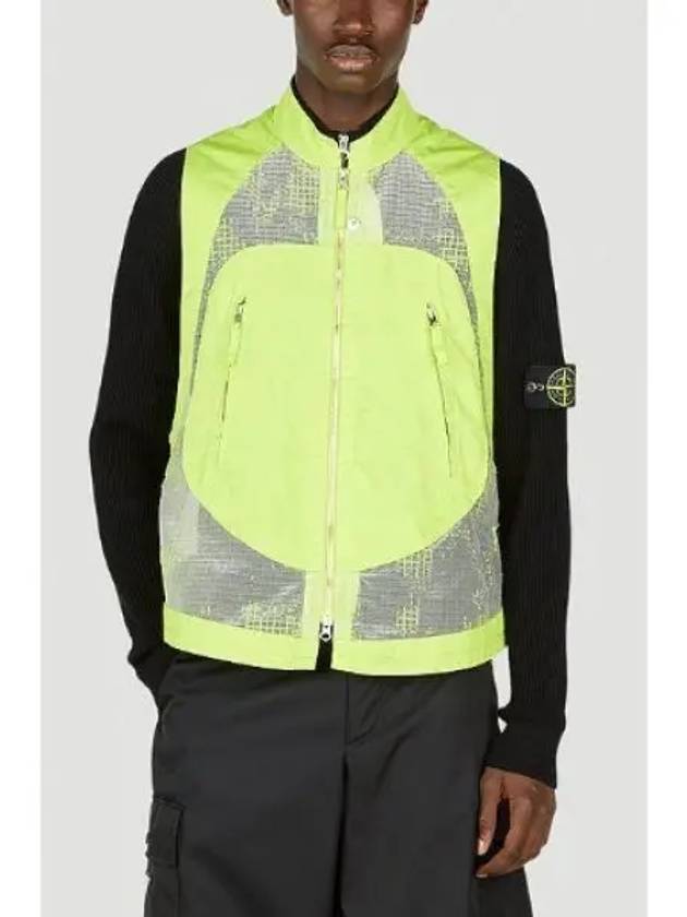 Shadow Project Distorted Ripstop Organza TC Vest Pistachio Green - STONE ISLAND - BALAAN 2