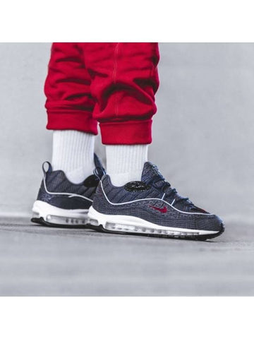 Air Max 98 QS Low Top Sneakers Thunder Blue - NIKE - BALAAN 1