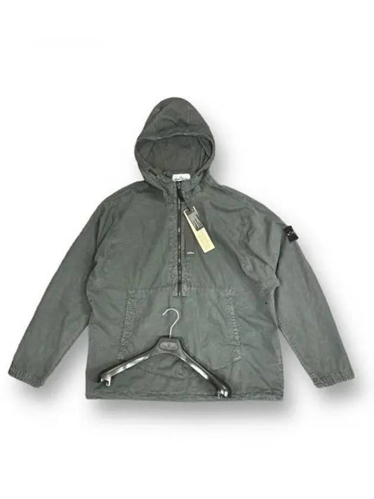 Brushed Cotton Anorak Sage Green - STONE ISLAND - BALAAN 2