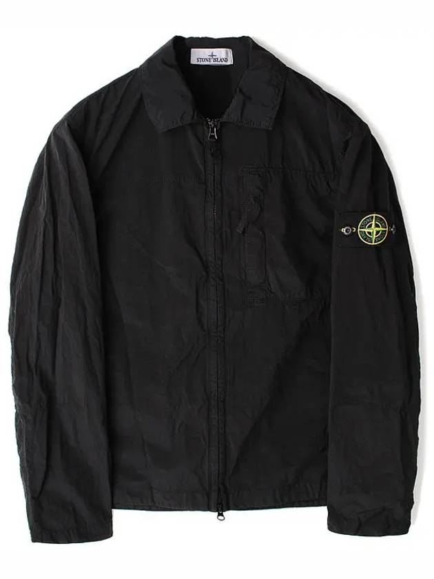 Nylon Metal Econyl Long Sleeve Shirt Black - STONE ISLAND - BALAAN 2