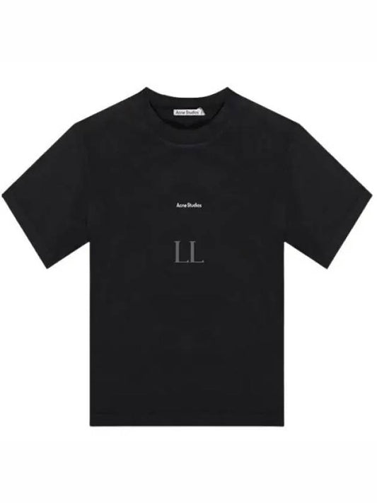 Logo Crew Neck Short Sleeve T-Shirt Black - ACNE STUDIOS - BALAAN 2