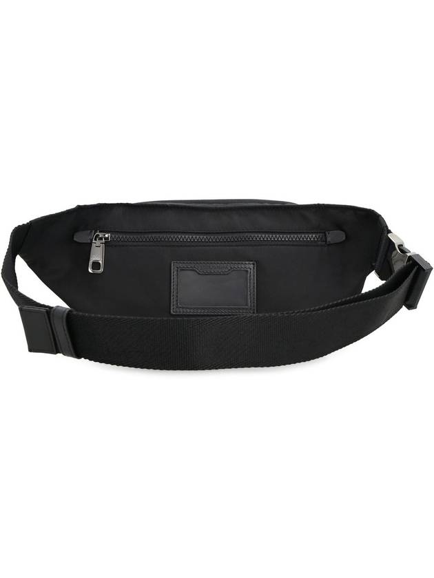 Logo Rubberized Nylon Small Belt Bag Black - DOLCE&GABBANA - BALAAN 5