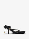 Slinky Leather Sandals Heel Black - BURBERRY - BALAAN 2