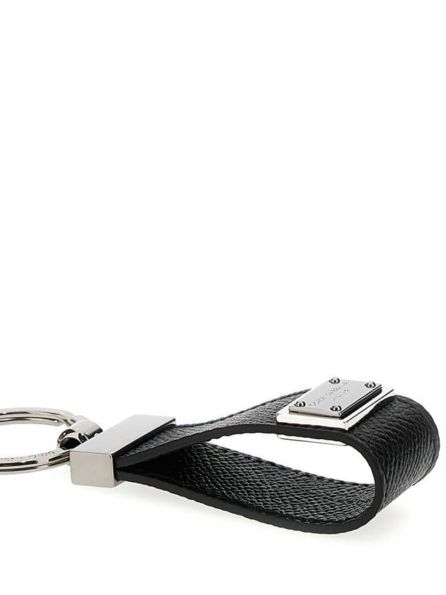 logo tag calfskin key holder black - DOLCE&GABBANA - BALAAN 4