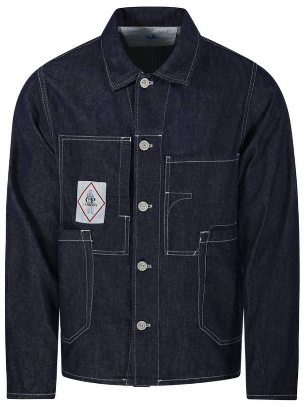 Multi-Pocket Denim Jacket Dark Blue - CP COMPANY - BALAAN 2