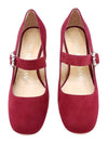 Women's Bordeaux Pearl Pumps Red SB930 - STUART WEITZMAN - BALAAN 3