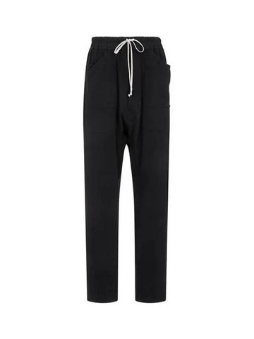 MEN DRKSHDW Out Pocket Drawstring Cargo Pants Black 270045 - RICK OWENS - BALAAN 1