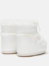 Icon Low Fake Fur Winter Boots White - MOON BOOT - BALAAN 3