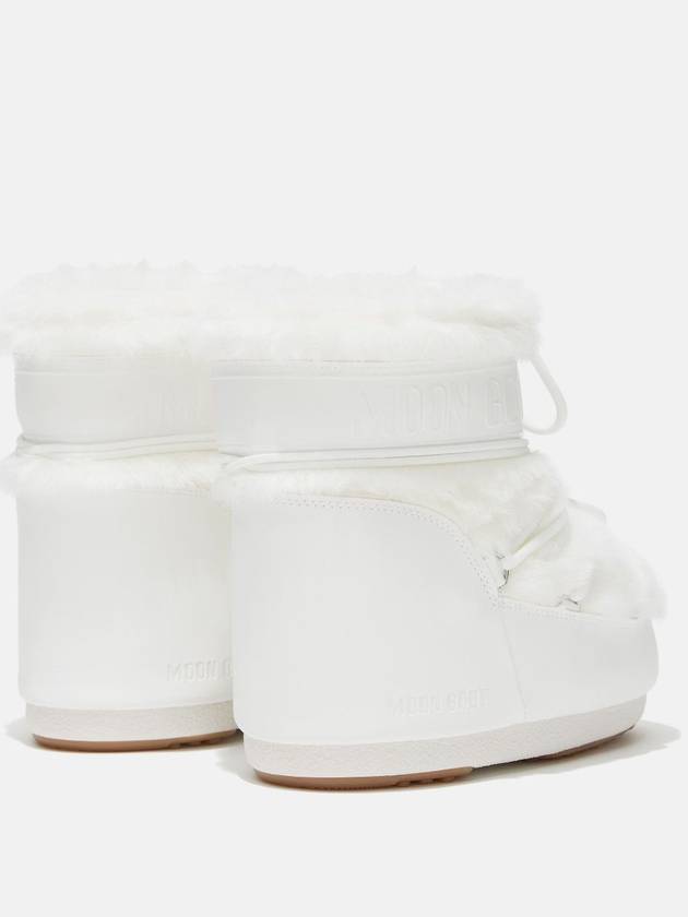 Icon Low Fake Fur Winter Boots White - MOON BOOT - BALAAN 3