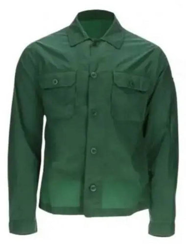 Chrome R Pocket Over Long Sleeve Shirt Green - CP COMPANY - BALAAN 1