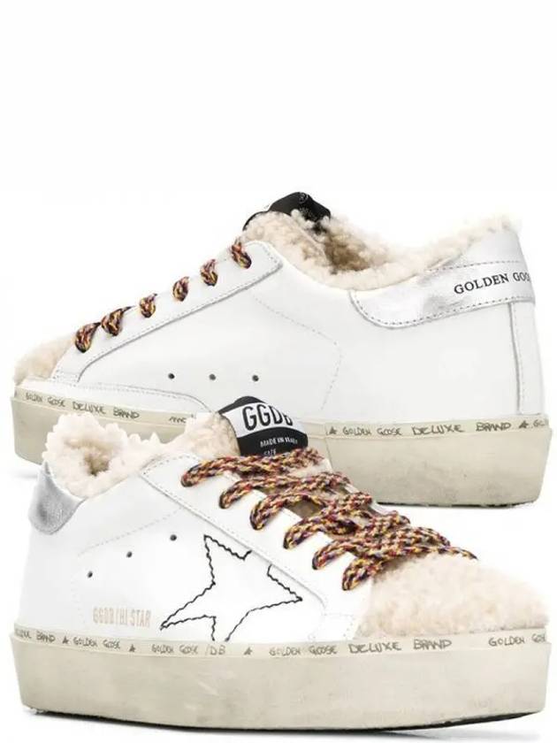 Stitch Hi Star Shearing Low Top Sneakers White Silver - GOLDEN GOOSE - BALAAN 2