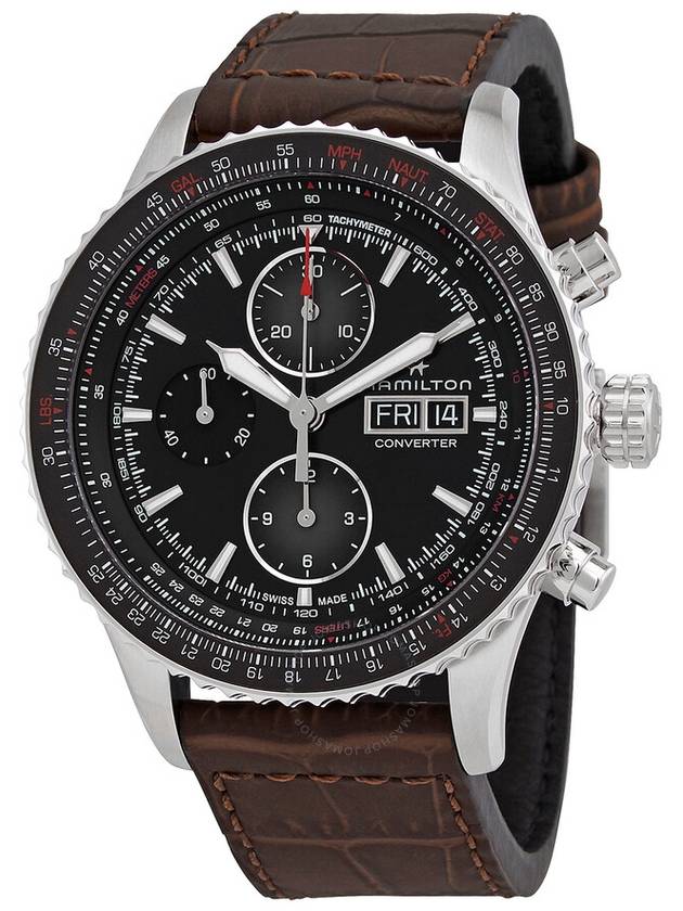 Khaki Aviation Automatic Watch Brown - HAMILTON - BALAAN 2