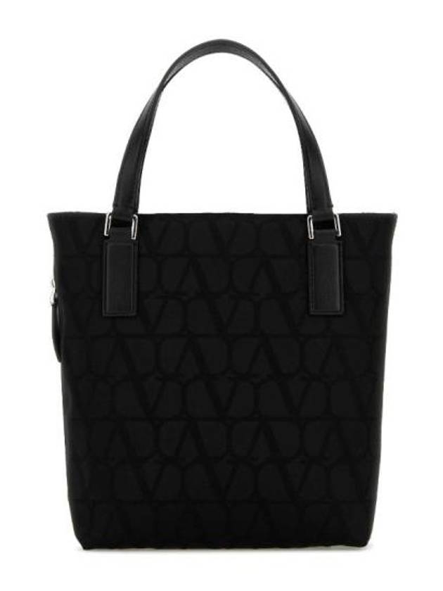 Toile Iconographe Small Tote Bag Black - VALENTINO - BALAAN 2