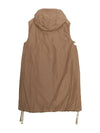 Sisoft Double-Sided Drawstring Hood Padded Long Vest Brown - MAX MARA - BALAAN 5