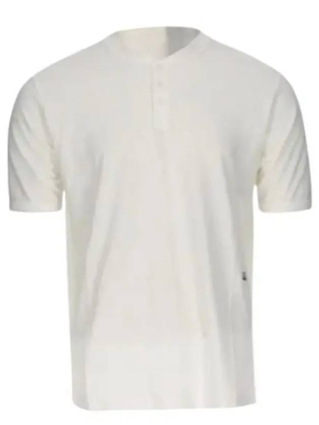 Tacting Piquet Buttoned Short Sleeve T-Shirt White - CP COMPANY - BALAAN 2