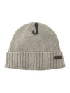 Logo Patch Carlton Cotton Beanie Grey - BARBOUR - BALAAN 1