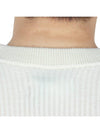 Crewneck Full Rib Wool Knit Top White - STONE ISLAND - BALAAN 9