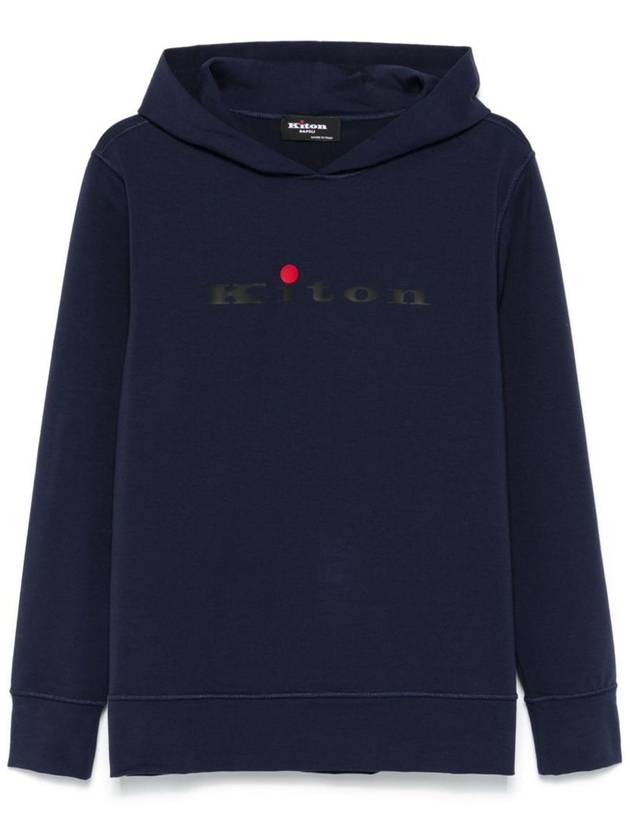 Kiton Sweatshirt With Rubberized Logo - KITON - BALAAN 1