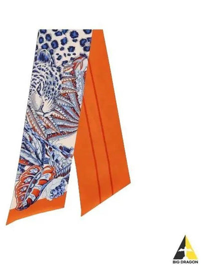 Animalier Print Silk Scarf Orange - SALVATORE FERRAGAMO - BALAAN 2