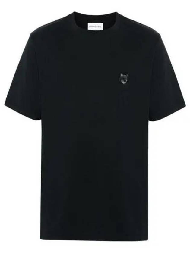 Bold Fox Head Patch Comfort Short Sleeve T-Shirt Black - MAISON KITSUNE - BALAAN 2