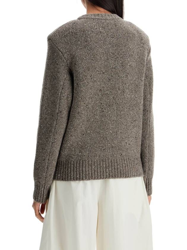 Veneta Crew Neck Knit Top Grey - BOTTEGA VENETA - BALAAN 5