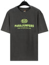 logo print short sleeve t-shirt gray - PARAJUMPERS - BALAAN.