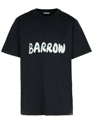 Barrow Black Cotton T-Shirt - CLAIRE BARROW - BALAAN 1