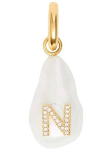 Burberry Alphabet Letter N Crystal And Resin Pearl Charm - BURBERRY - BALAAN 1