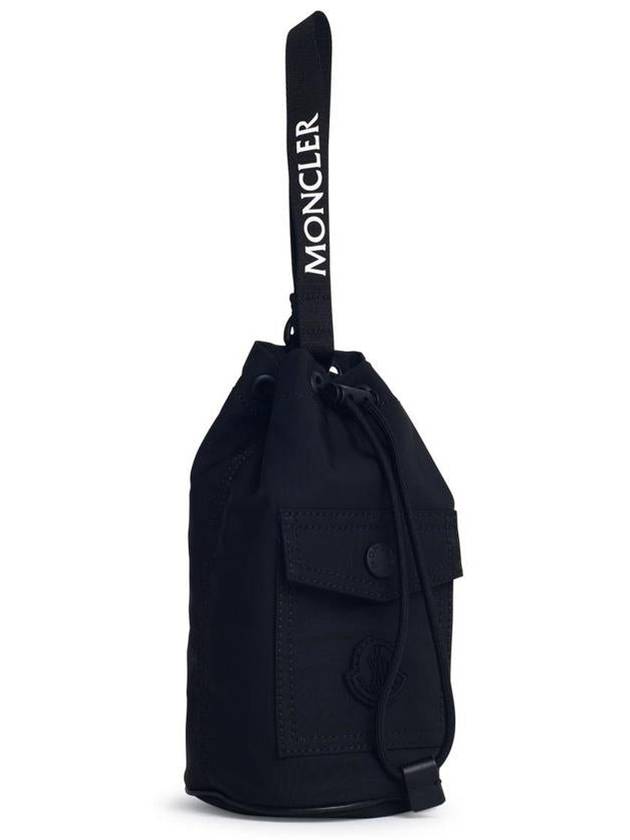 Logo Patch Mini Bucket Bag Black - MONCLER - BALAAN 3