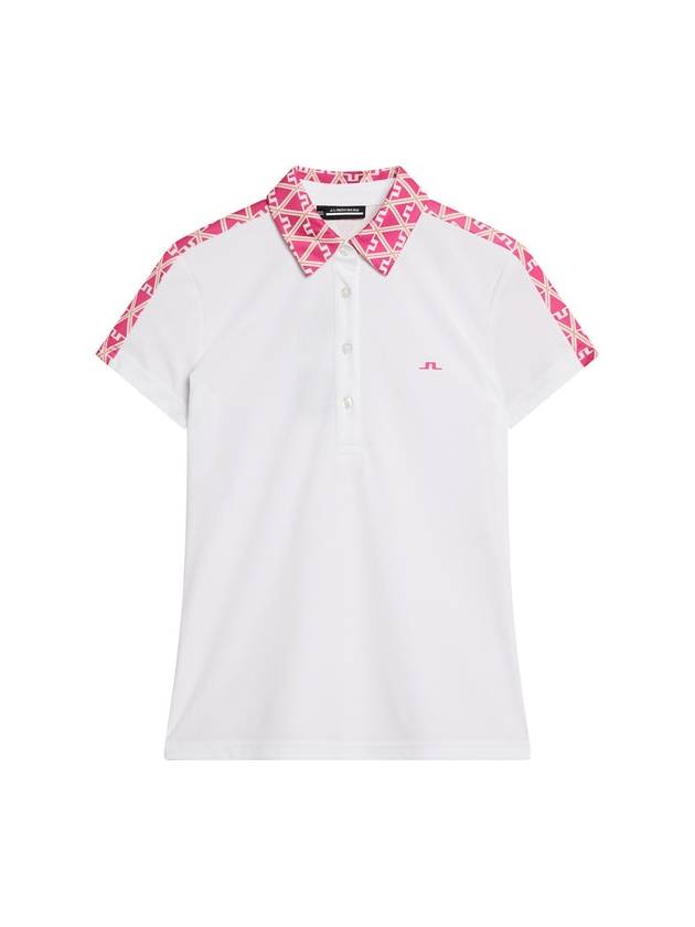 Cara Short Sleeve Polo Shirt White - J.LINDEBERG - BALAAN 2