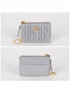 Matelasse zipper card wallet Perla - MIU MIU - BALAAN 3