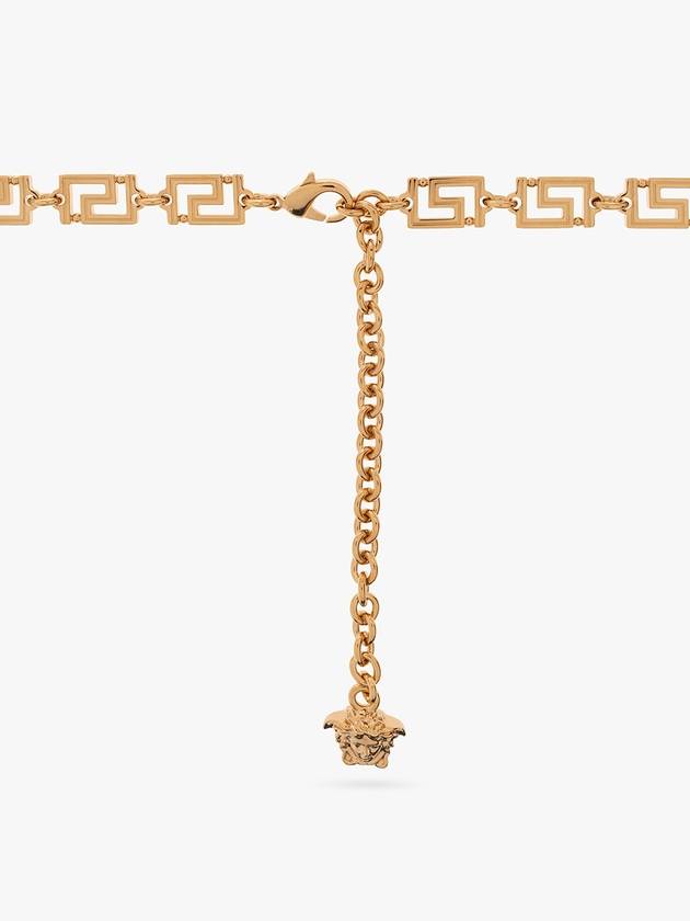 Greca Gold Tone Chain Metal Belt Gold - VERSACE - BALAAN 4