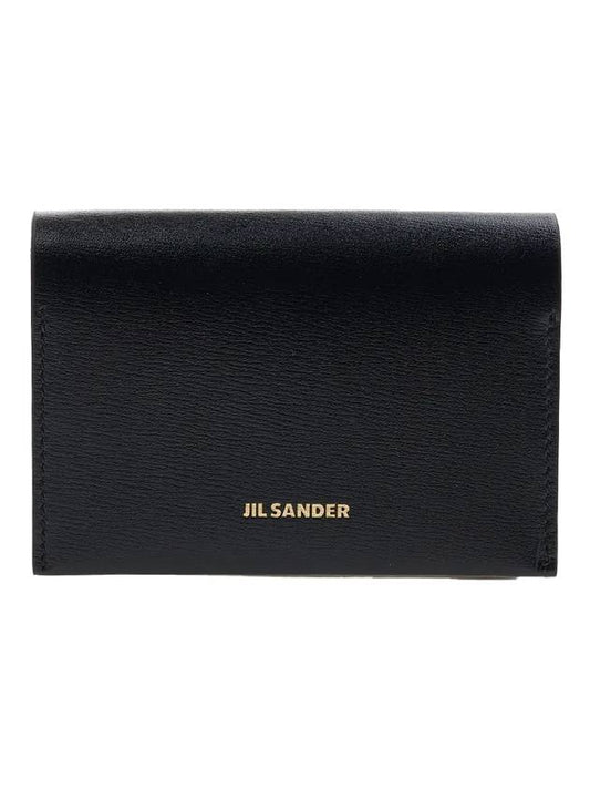 Origami Logo Card Wallet Black - JIL SANDER - BALAAN.