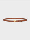 Teen Triomphe Calfskin Belt Tan - CELINE - BALAAN.