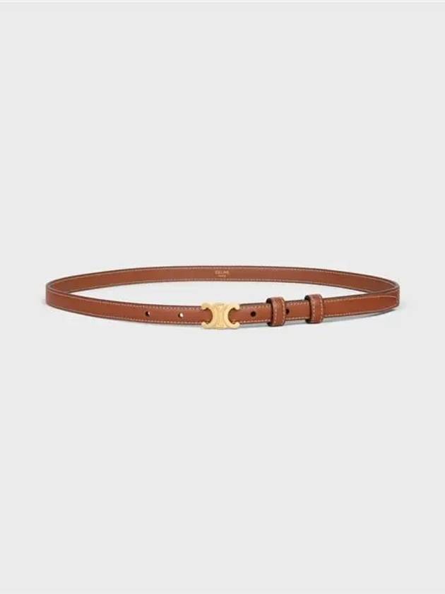 Teen Triomphe Calfskin Belt Tan - CELINE - BALAAN 4