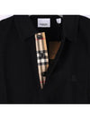 Men's Eddie Collar Short Sleeve Polo Shirt Black - BURBERRY - BALAAN 6