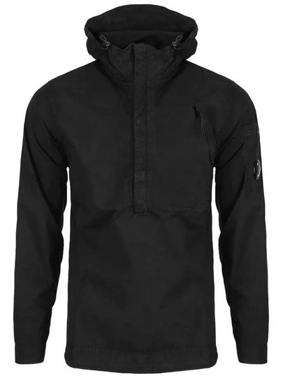 Lens Wappen Gabardine Anorak Black - CP COMPANY - BALAAN 2